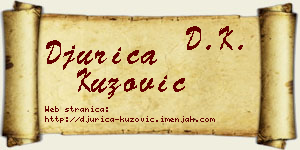 Đurica Kuzović vizit kartica